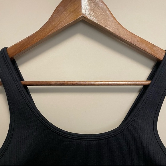 A New Day Black Ribbed Tank Top Women’s Size Medium - Picture 2 of 7